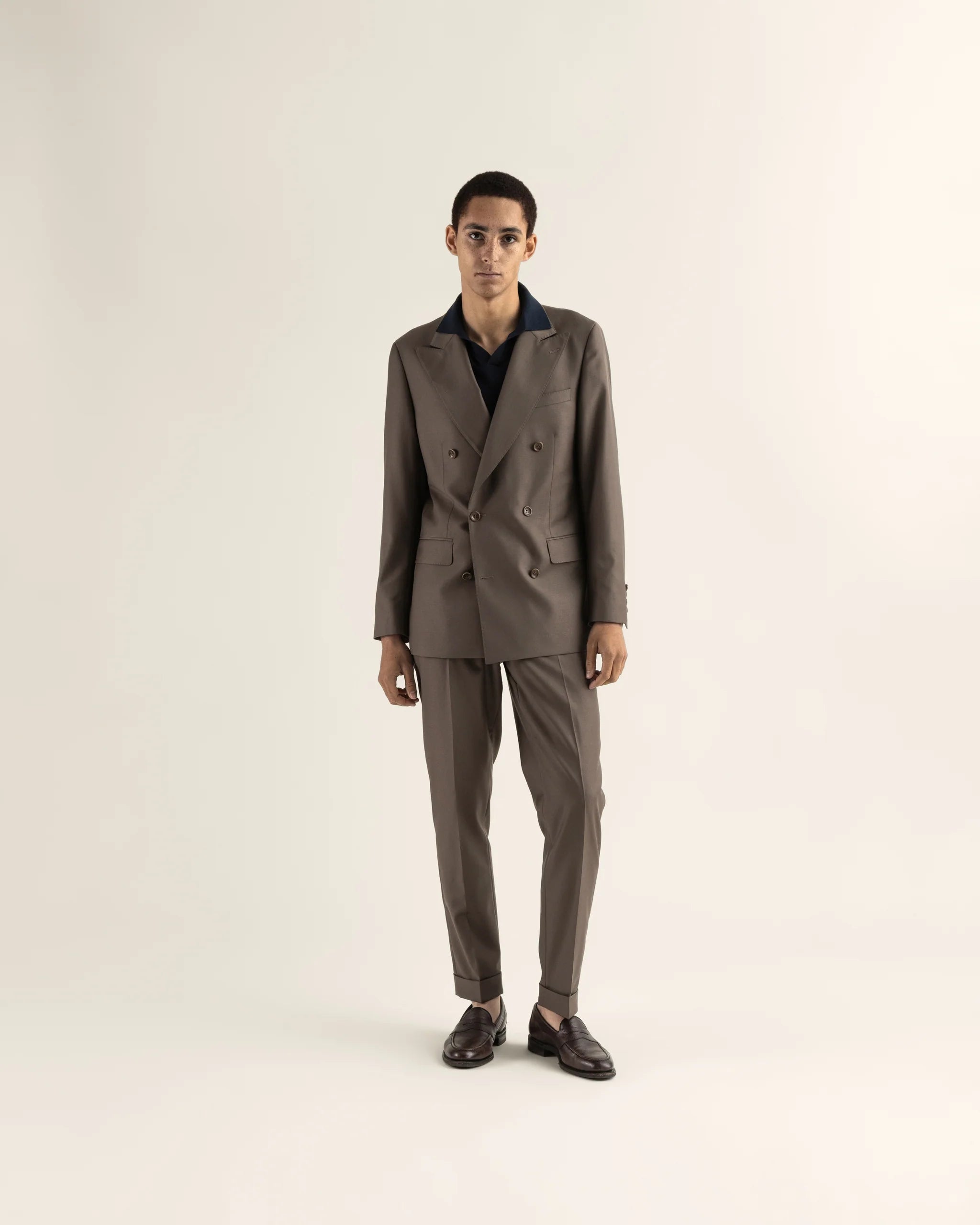 Turo irtotakki Jan Double Brested Jacket Vitale, ruskea