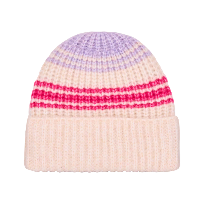 Makia naisten pipo Linnea Beanie, monivärinen raita