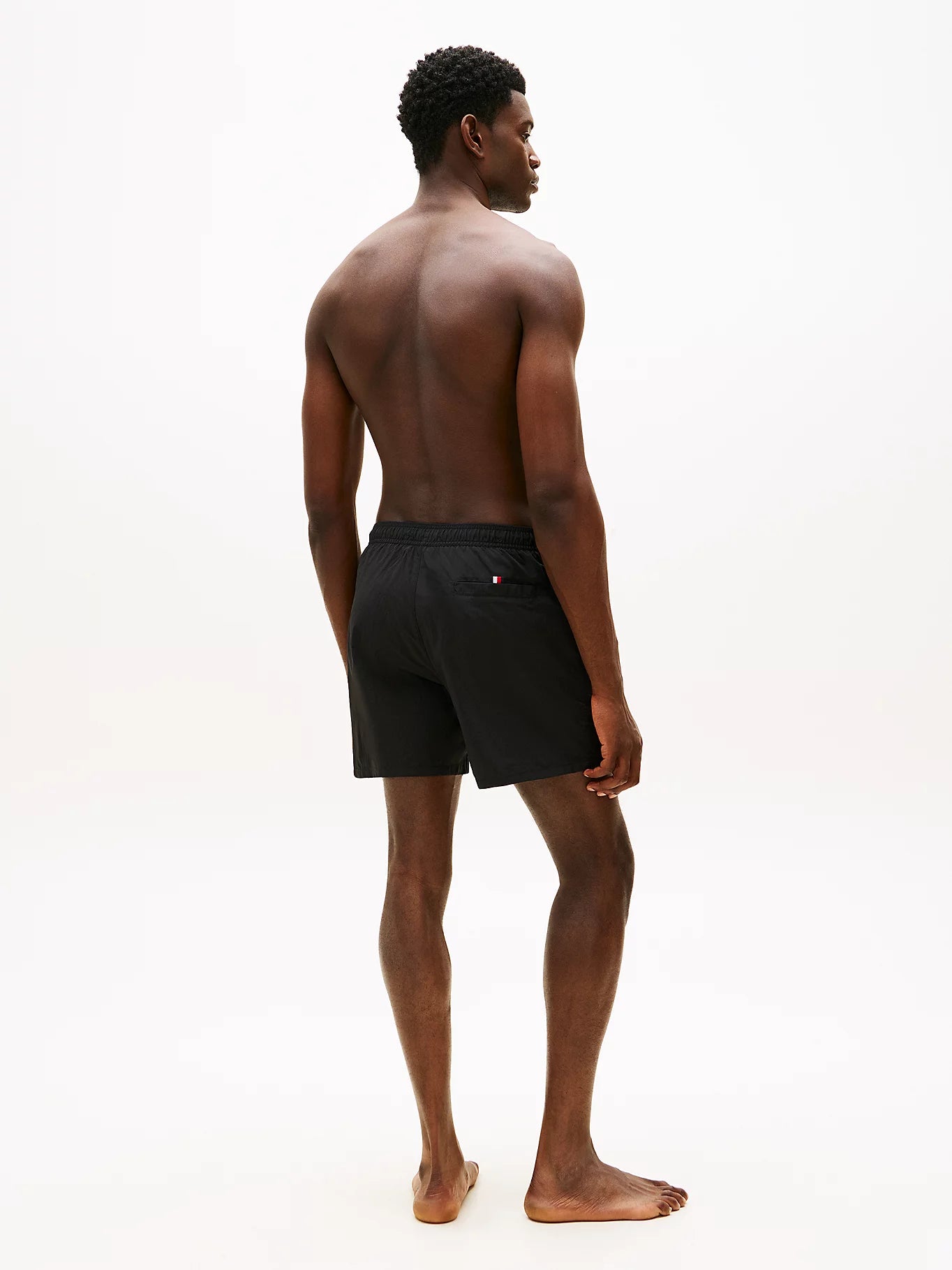 Tommy Hilfiger miesten uimashortsit Medium Drawstring zip pocket, musta