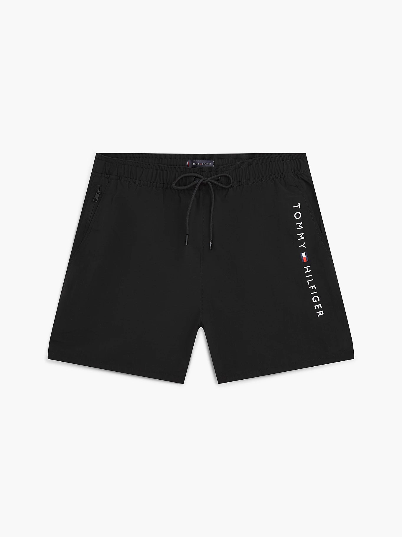 Tommy Hilfiger miesten uimashortsit Medium Drawstring zip pocket, musta