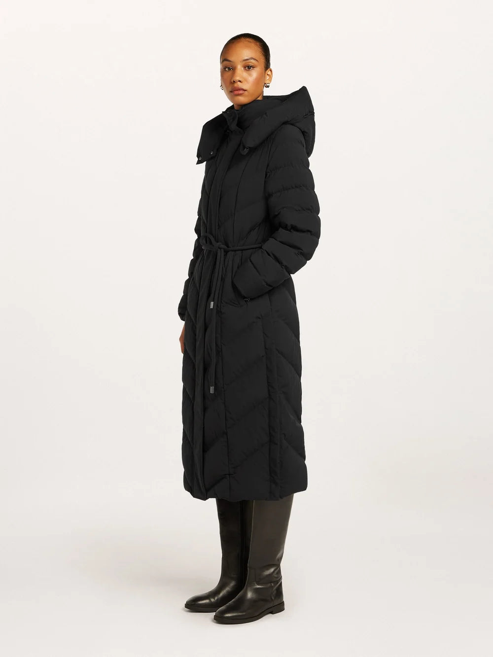 Beaumont naisten untuvatakki Valea Long Coat, musta
