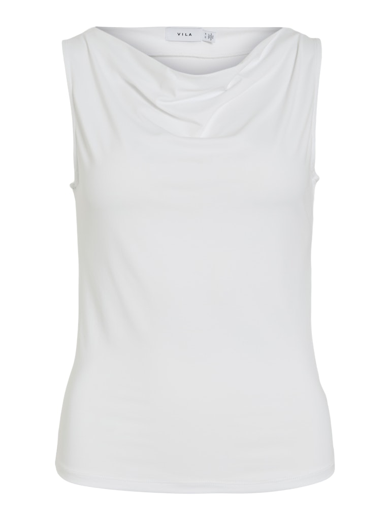 Vila Naisten Toppi Vikenza Waterfall Sleeveless Top, valkoinen