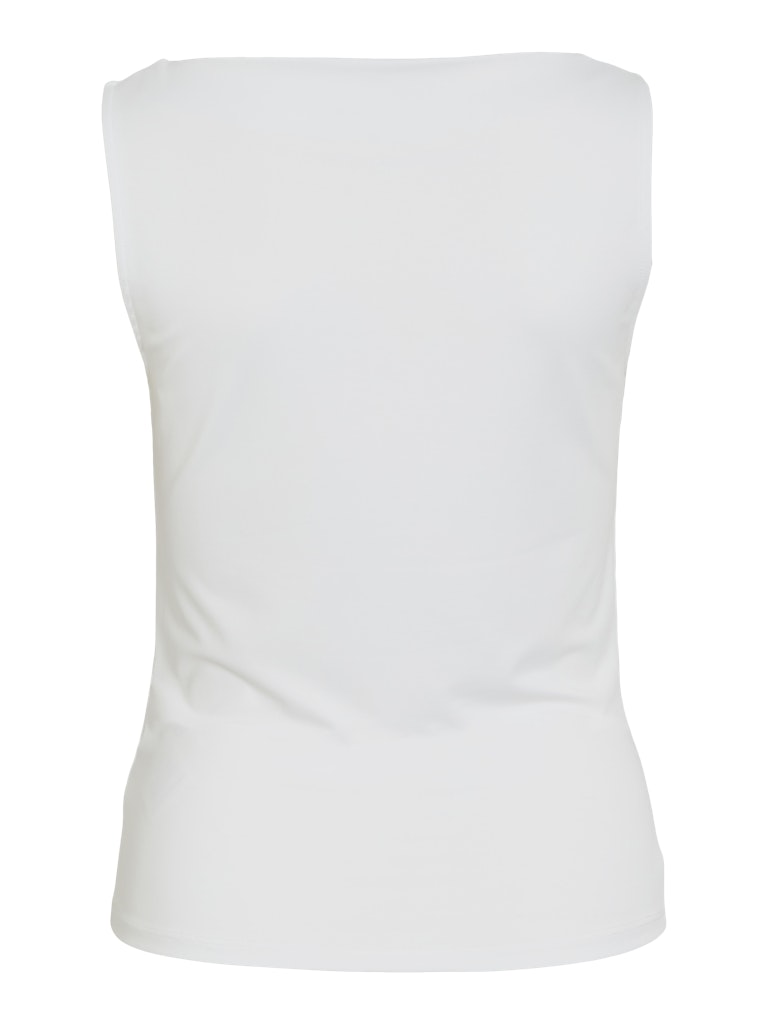 Vila Naisten Toppi Vikenza Waterfall Sleeveless Top, valkoinen