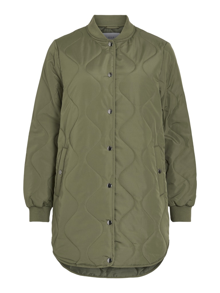 Vila naisten tikkitakki VITATE L/S QUILT JACKET - NOOS, Olivine