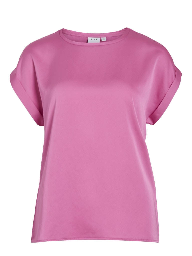 Vila naisten paita Viellette S/S Satin Top, Fiji Flower