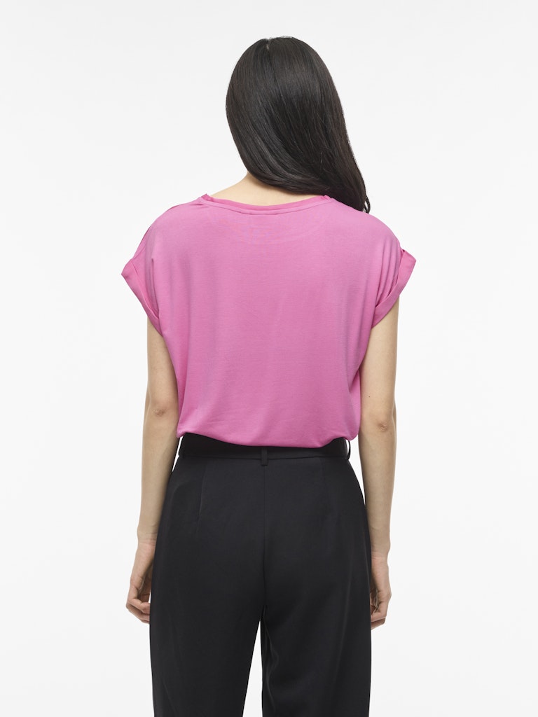 Vila naisten paita Viellette S/S Satin Top, Fiji Flower