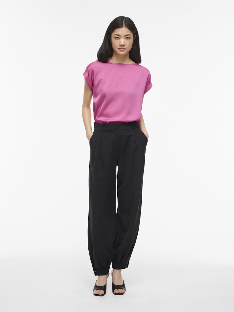 Vila naisten paita Viellette S/S Satin Top, Fiji Flower