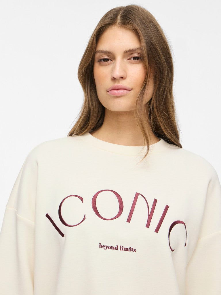 Vila naisten collegepaita Vireflect Round Neck Sweatshirt, Birch