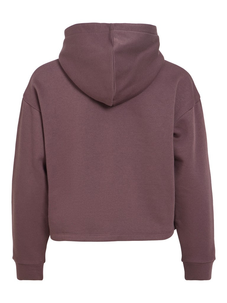 Vila naisten huppari Vihuris Short Hoodie, Raisin
