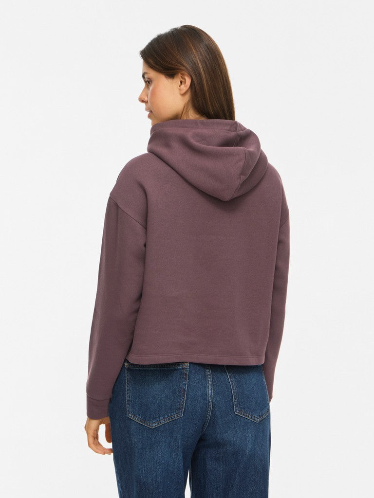 Vila naisten huppari Vihuris Short Hoodie, Raisin