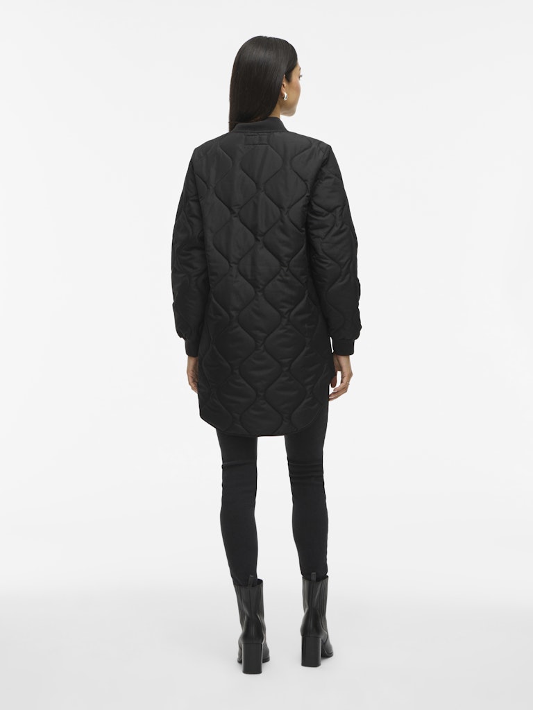 Vila naisten tikkitakki VITATE L/S QUILT JACKET - NOOS, Black Beauty