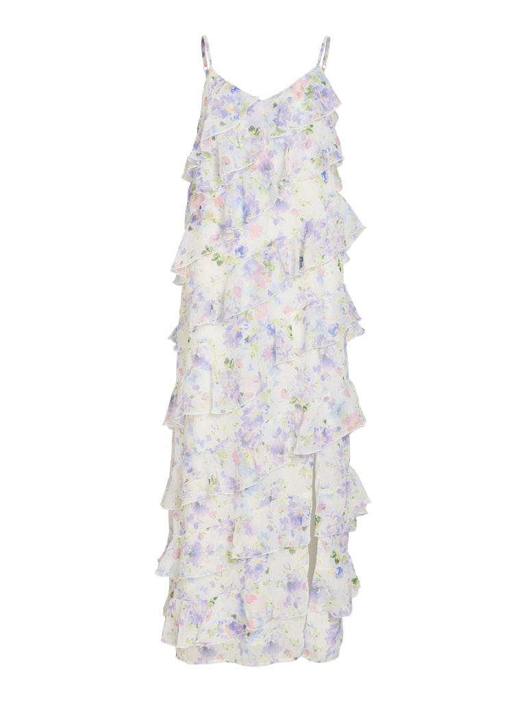 Vila mekko Viluna Strap Ankle Dress, Cloud Dancer Blue