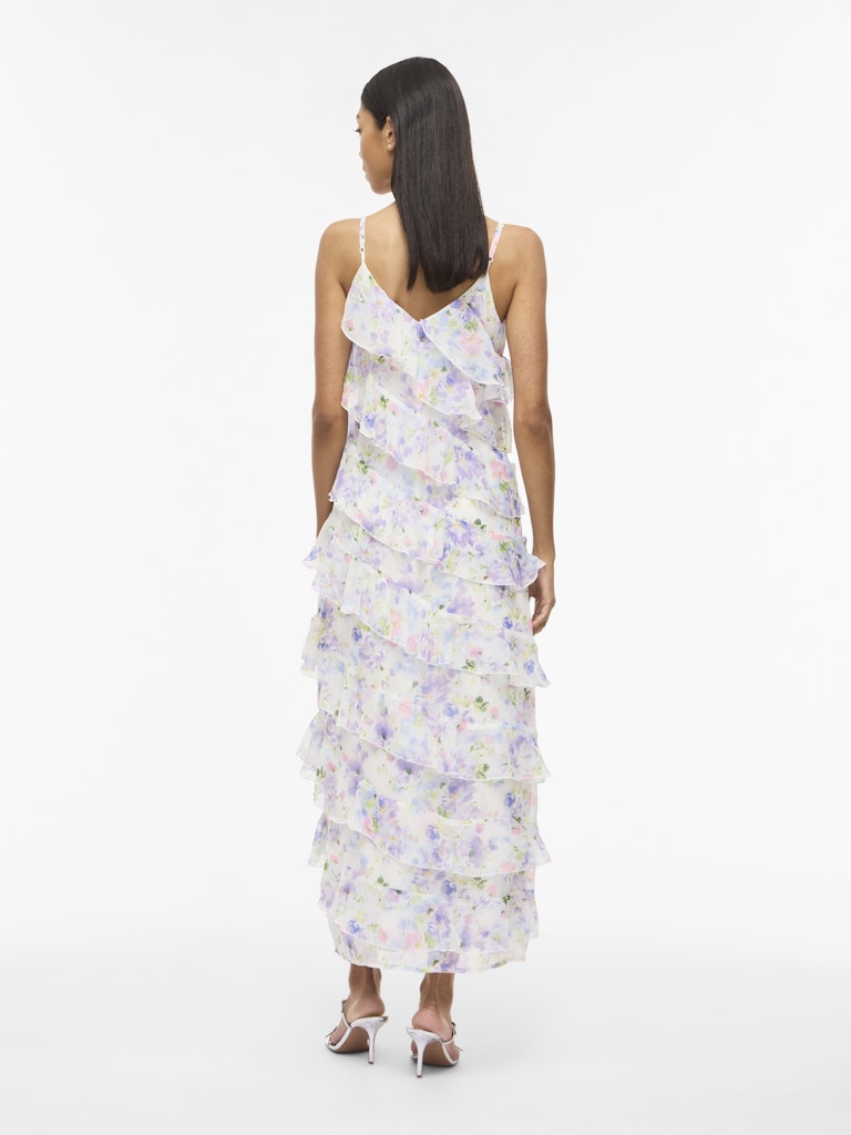 Vila mekko Viluna Strap Ankle Dress, Cloud Dancer Blue