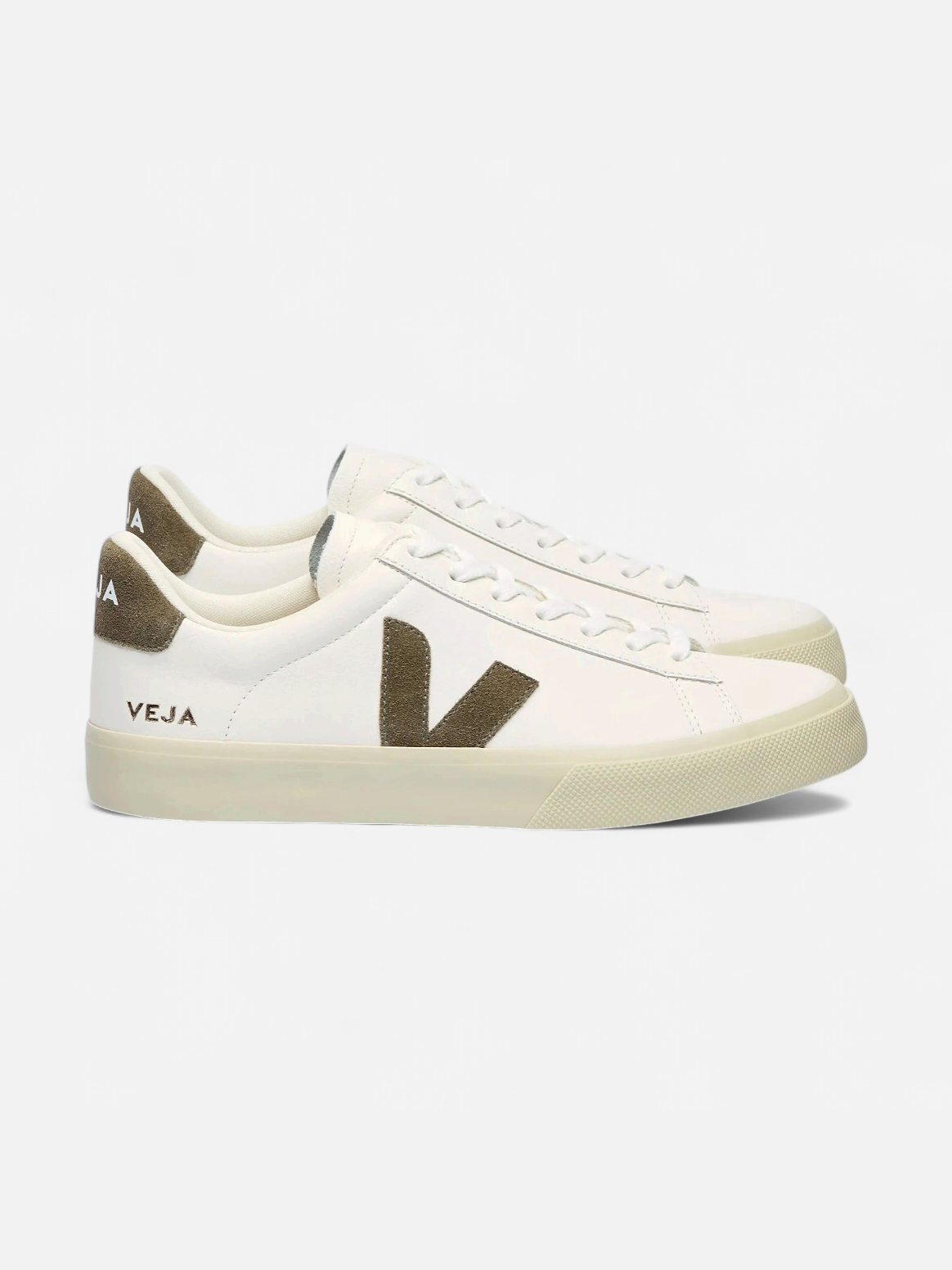 Veja miesten tennarit Campo Sneaker Extra White khaki, valkoinen - Kekäle.fi