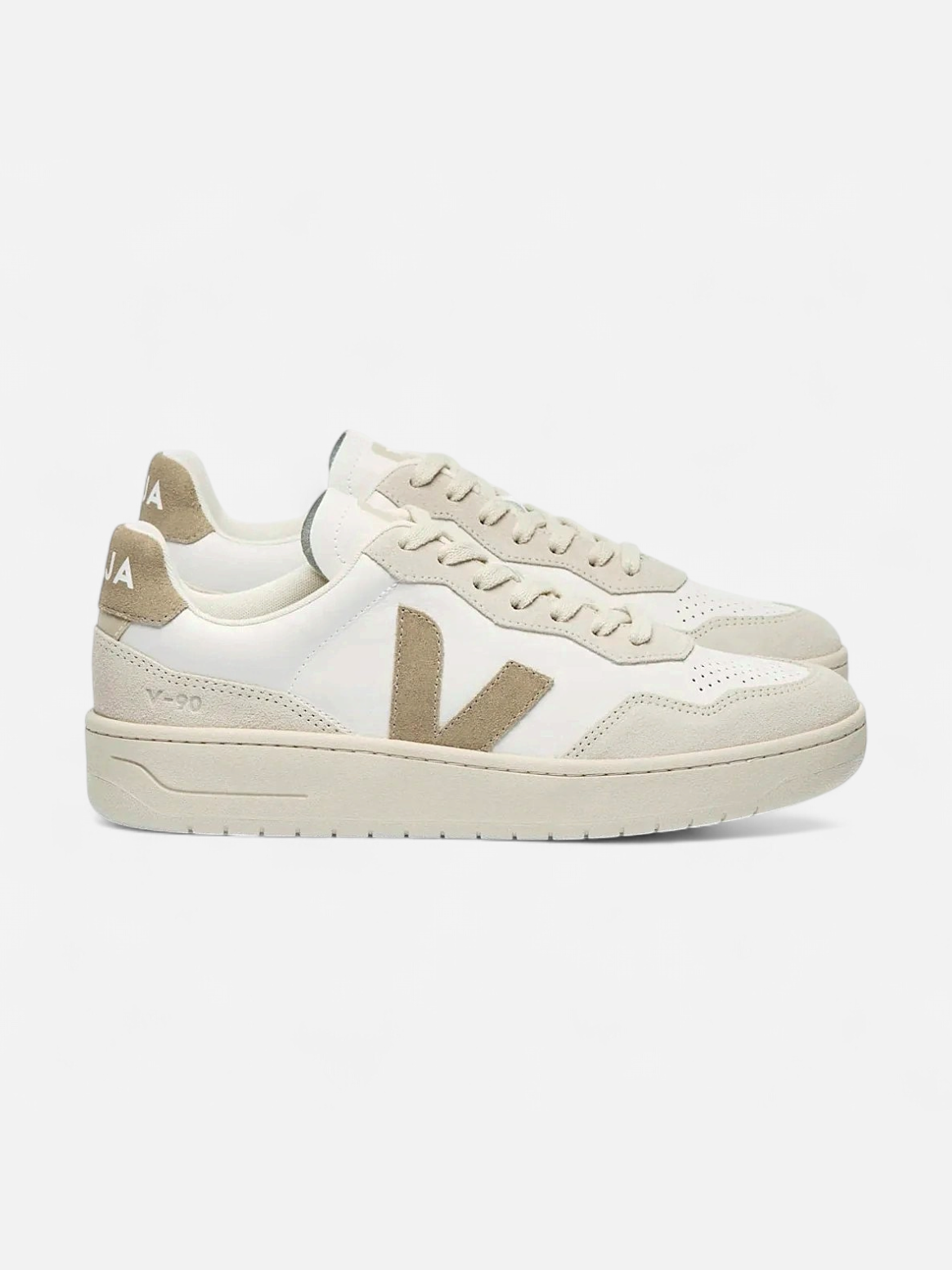 Veja miesten tennarit V-90 Sneaker White Taupe, valkoinen - Kekäle.fi