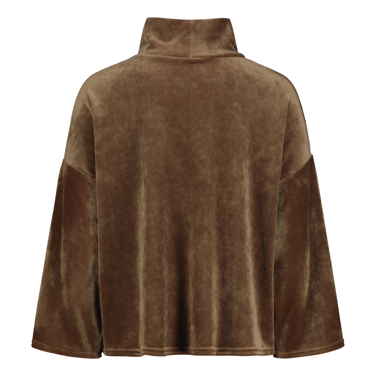 Sinnuu naisten paita Caya Velvet Sweater, tummanruskea