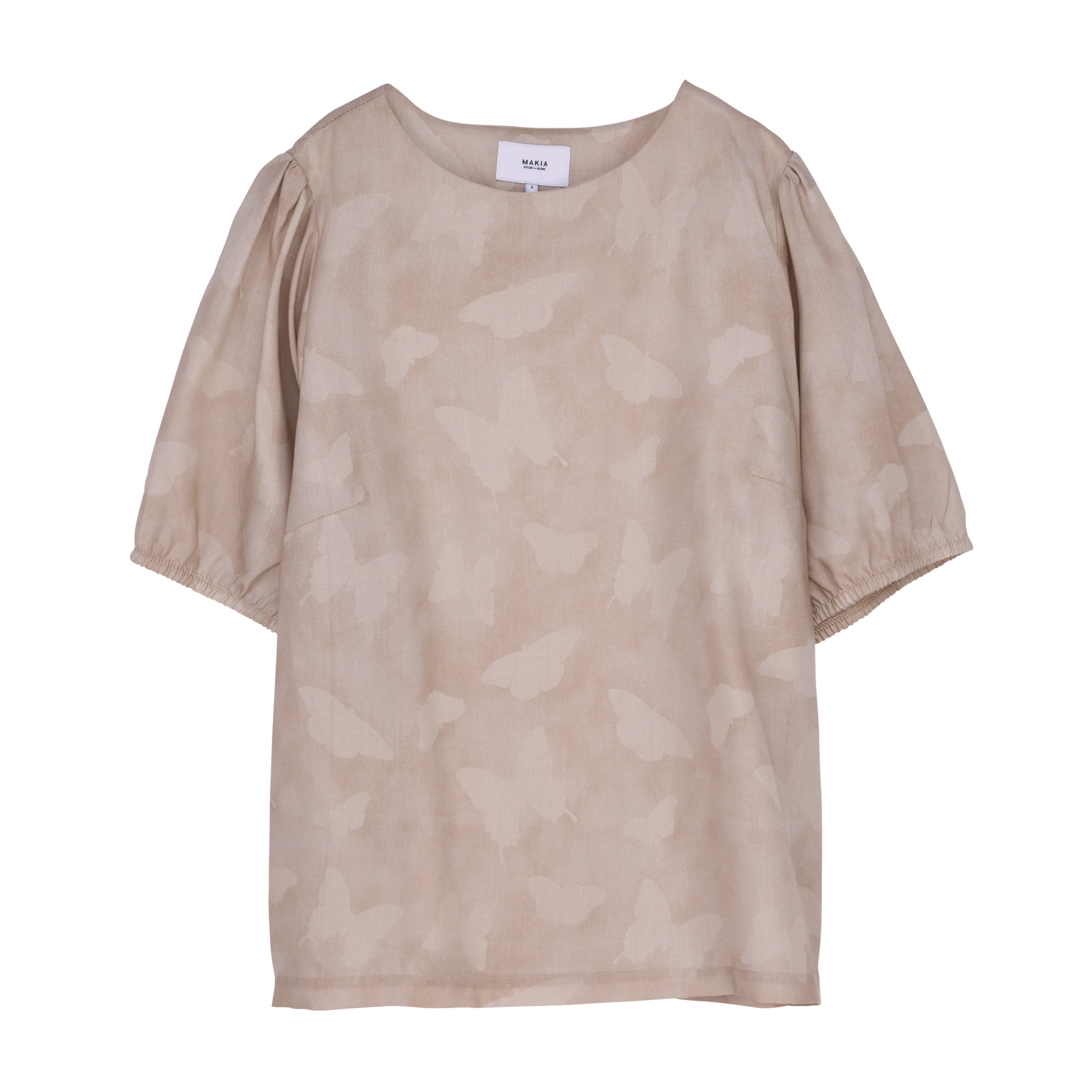 Makia naisten Puserot Papillone Blouse, Hiekka