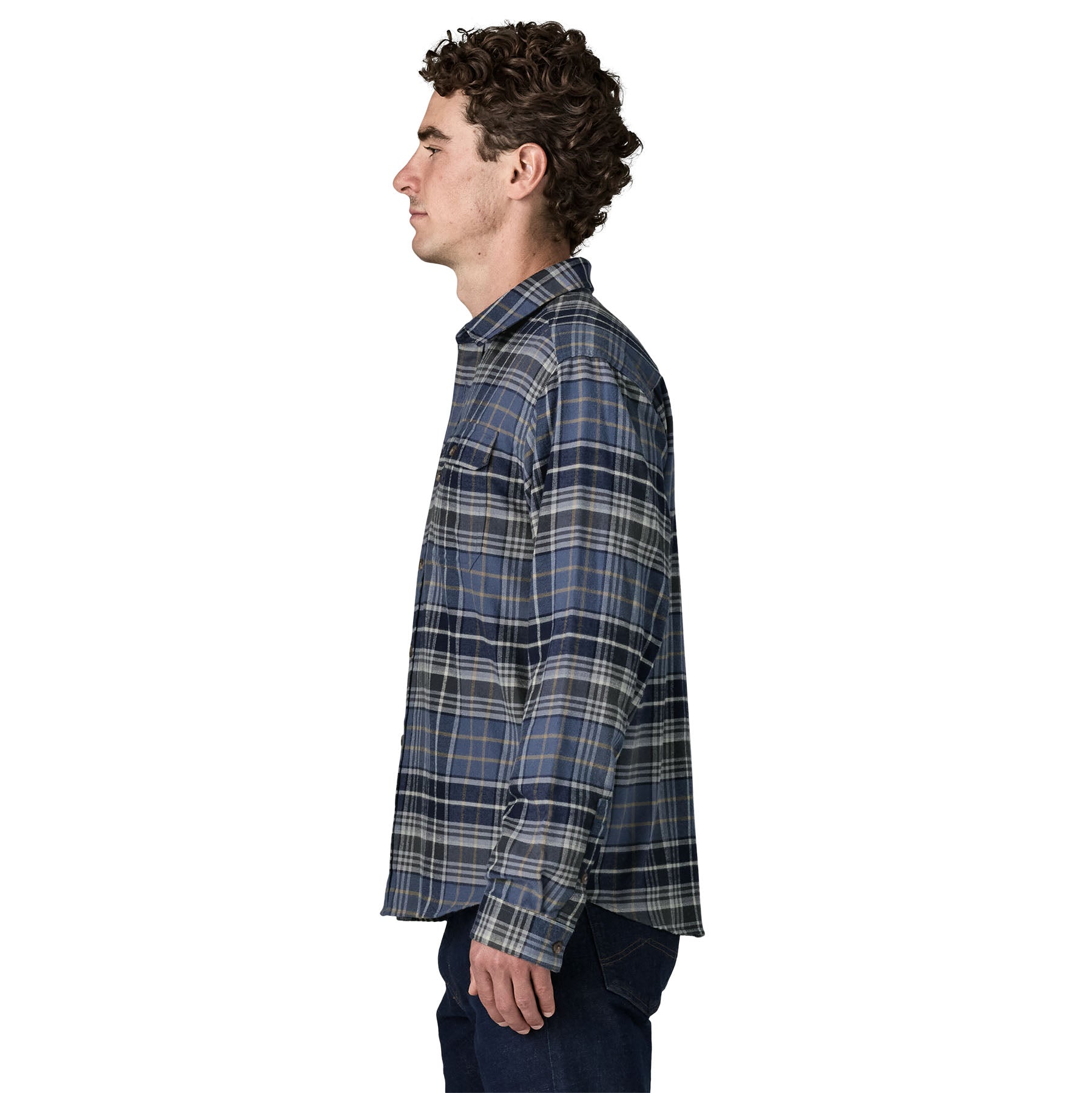 Patagonia miesten flanellipaita Lightweight Fjord Flannel Shirt, sininen ruutu