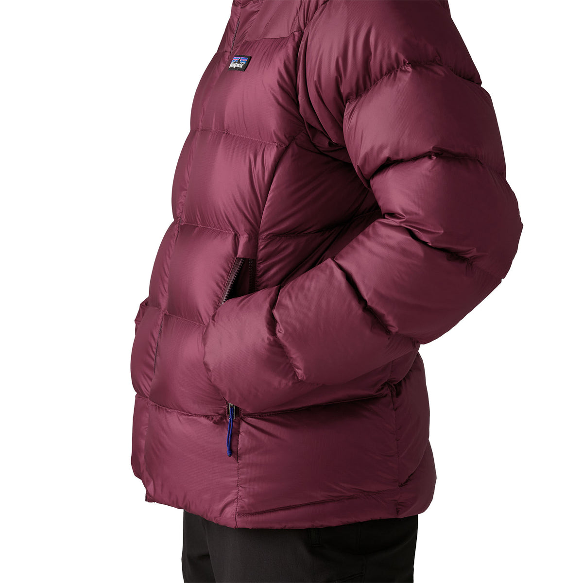 Patagonia naisten untuvatakki Fitz Roy Down Hoody, viininpunainen