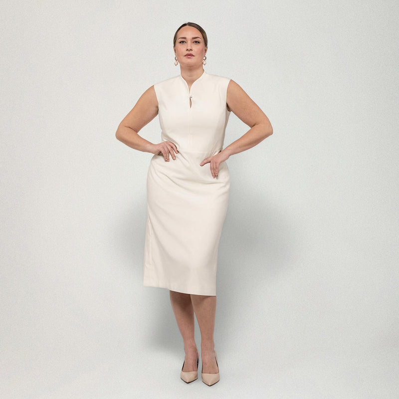 Andiata mekko Muusa Mekko, luonnonvalkoinen