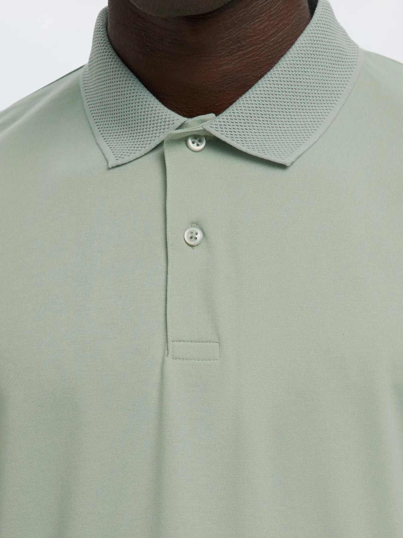 Selected miesten pikeepaita SLHFAVE Button Ss Polo Noos, Aqua Gray