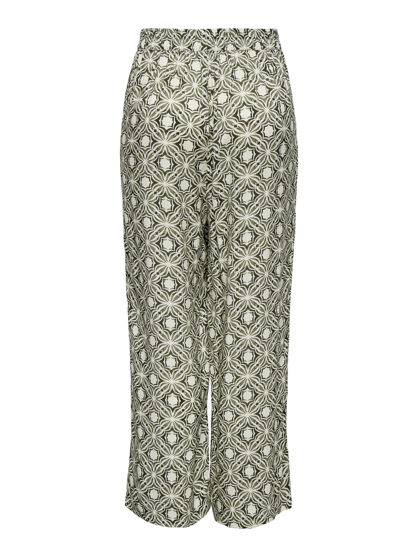 Only naisten housut Onlsilva, vihreä kuosillinen