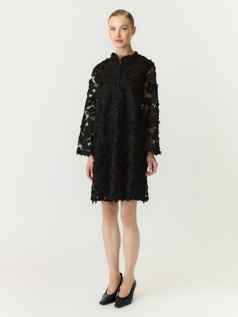 Y.A.S mekko Yaskarly 7/8 Short Dress, musta