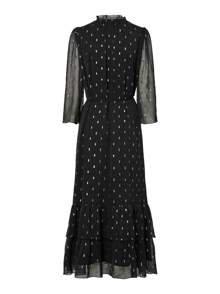 Y.A.S Mena 3/4 Long Dress, musta