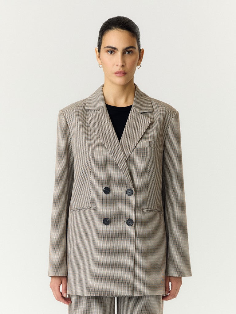 Y.A.S naisten bleiseri Yaschekka, Black w. checks