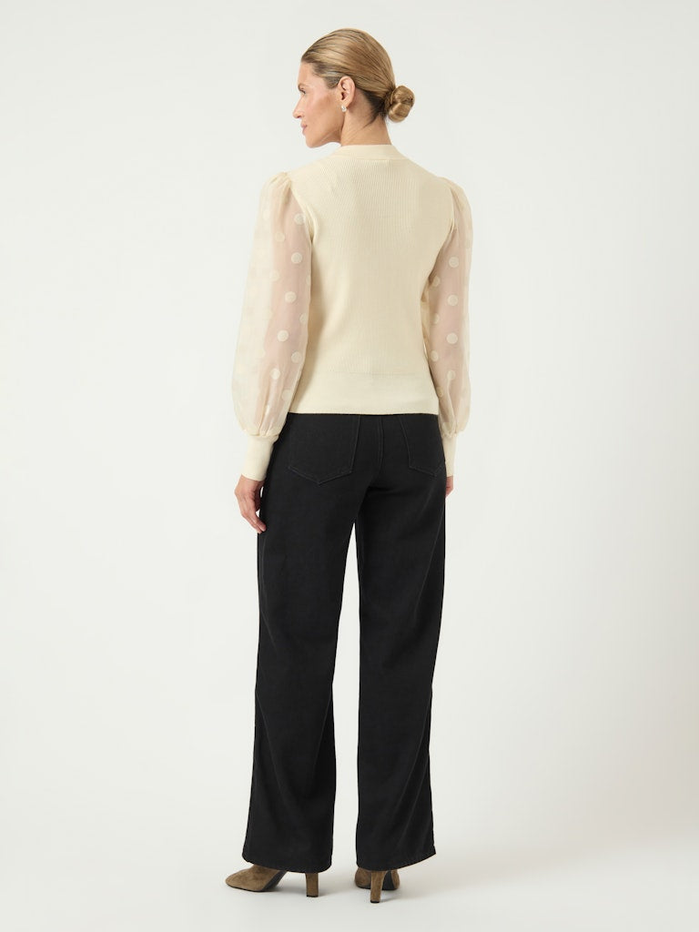 Y.A.S naisten pusero K-YASDOTME LS KNIT PULLOVER S. NOOS, Birch