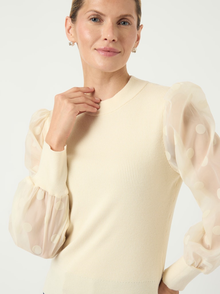 Y.A.S naisten pusero K-YASDOTME LS KNIT PULLOVER S. NOOS, Birch