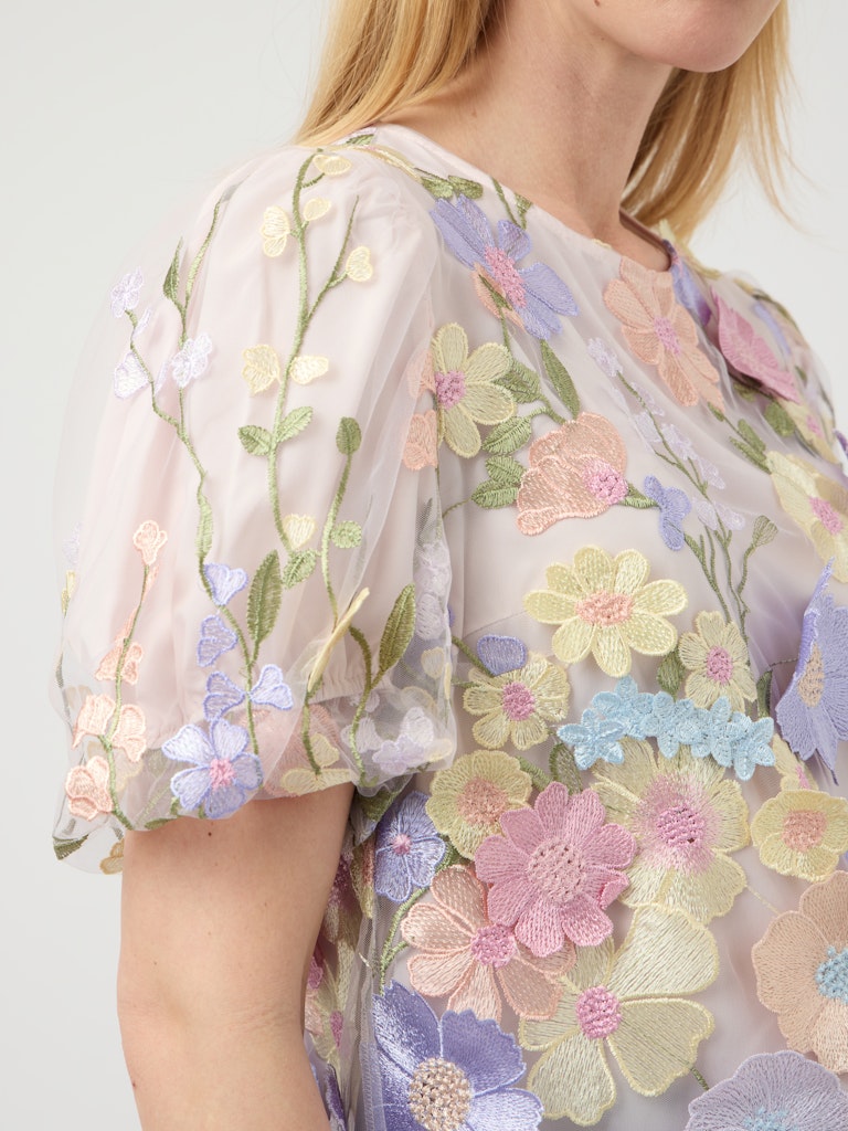 Y.A.S naisten pusero YASFlowering SS Top, Lavendula Pastel Flo