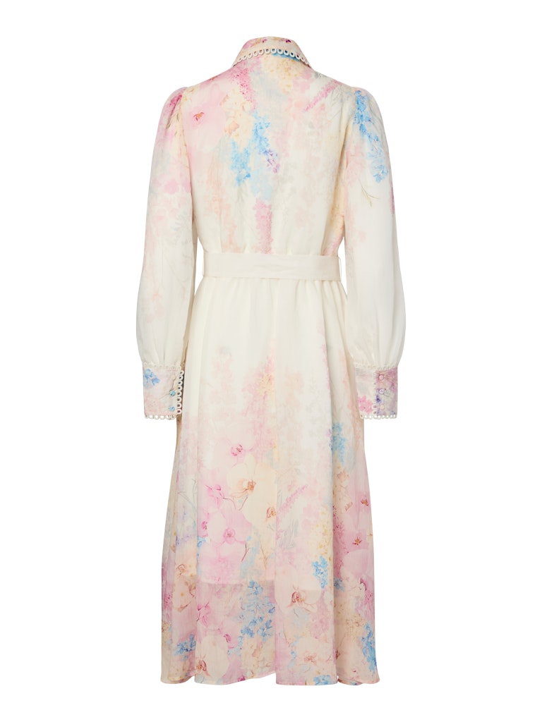 Y.A.S mekko YASFlorence Long Dress, Cherry Tomato