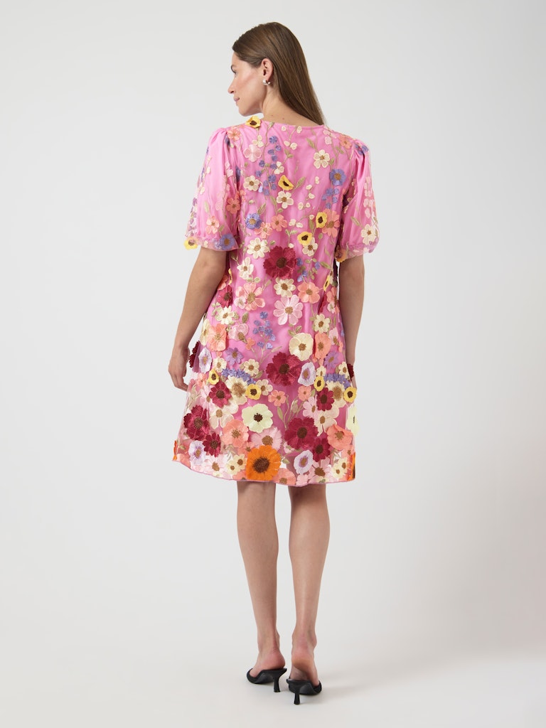 Y.A.S naisten mekko YASFlowering SS Dress, Pink Lavender Multi