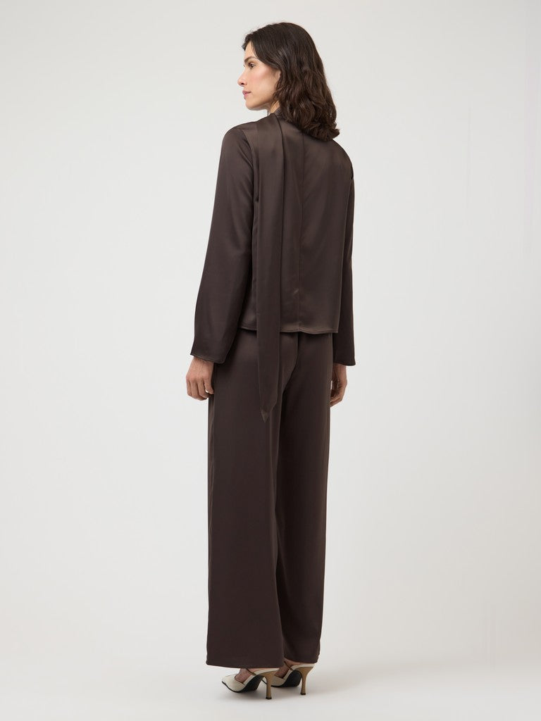 Y.A.S naisten housut Yaspella, Chocolate Brown