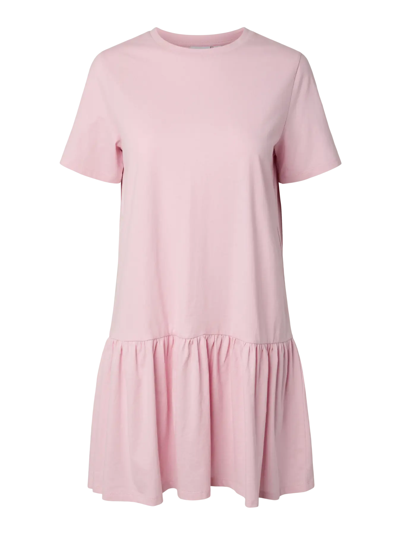 Pieces mekko PCDISSO SS O-Neck Dress, Vaaleanpunainen