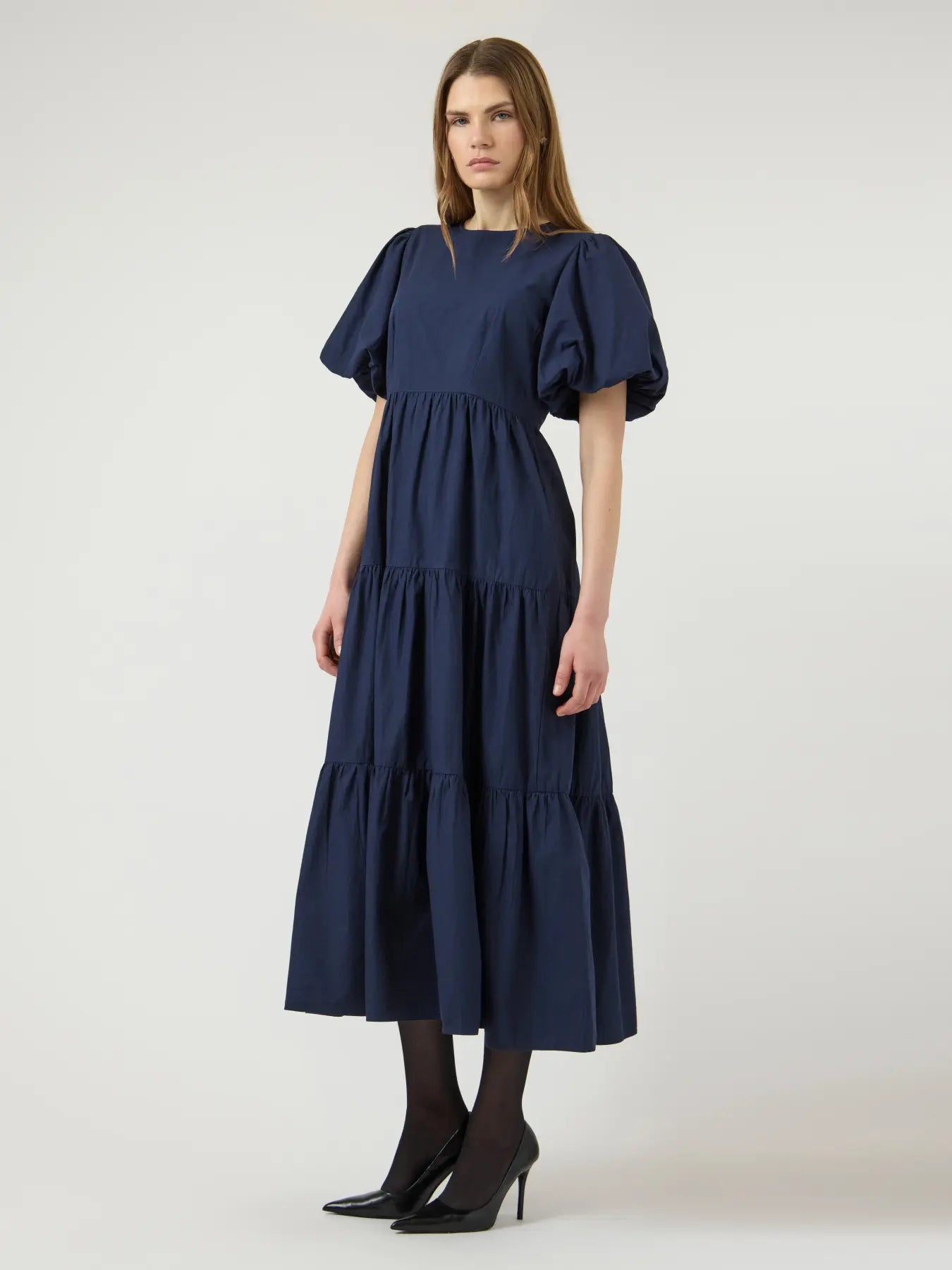 Y.A.S mekko YASColea SS Ankle Dress S, Navy Blazer