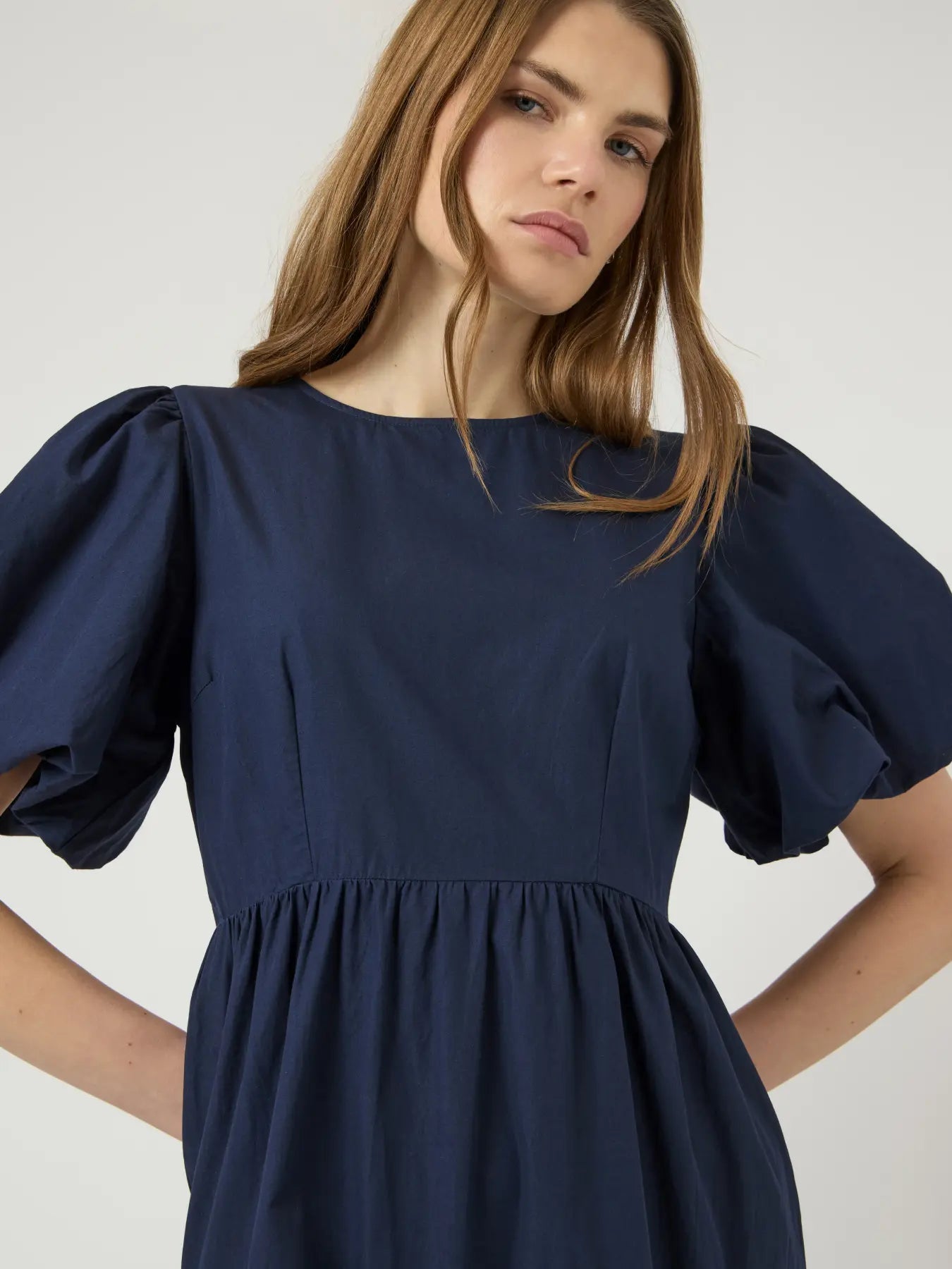 Y.A.S mekko YASColea SS Ankle Dress S, Navy Blazer