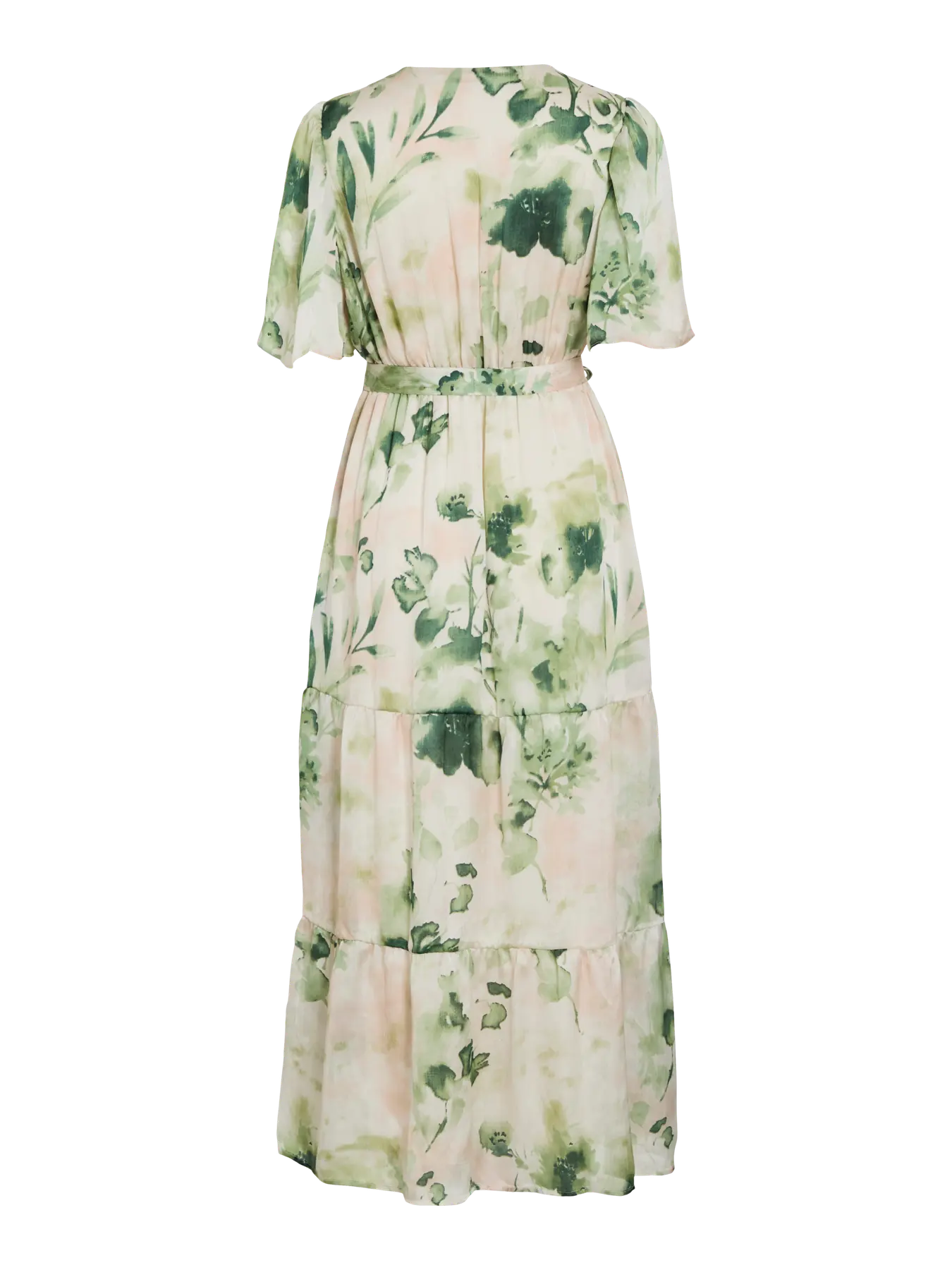 Vila mekko VIMolina V-Neck 2/4 Ankle Dress, Birch Molina