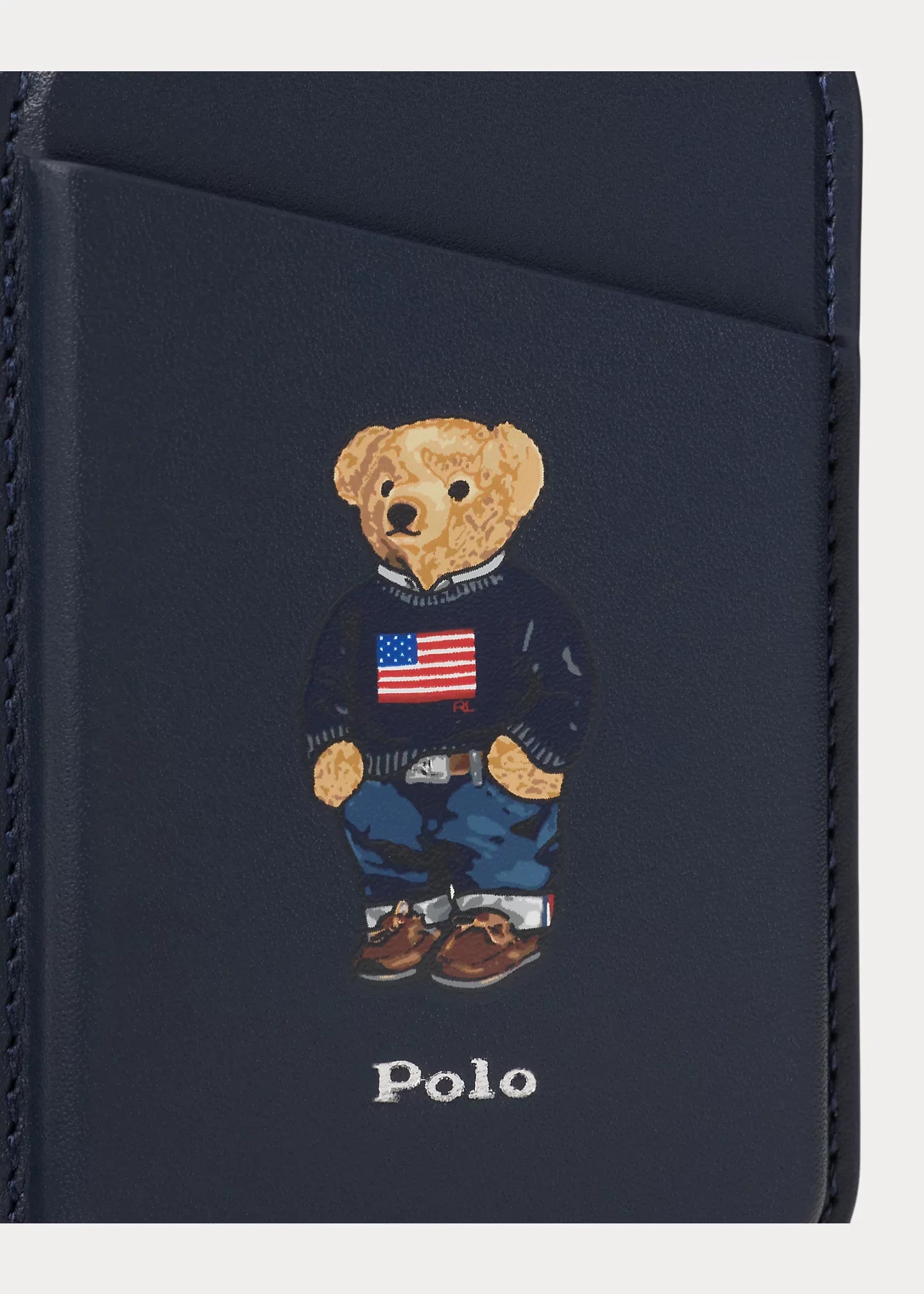 Polo Ralph Lauren miesten lompakko Polo Bear MagSafe Tech Case, tummansininen