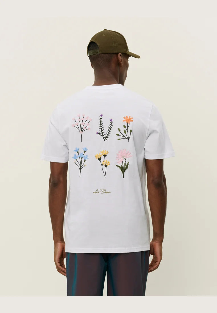 Les Deux miesten t-paita Wild Flower T-shirt, luonnonvalkoinen