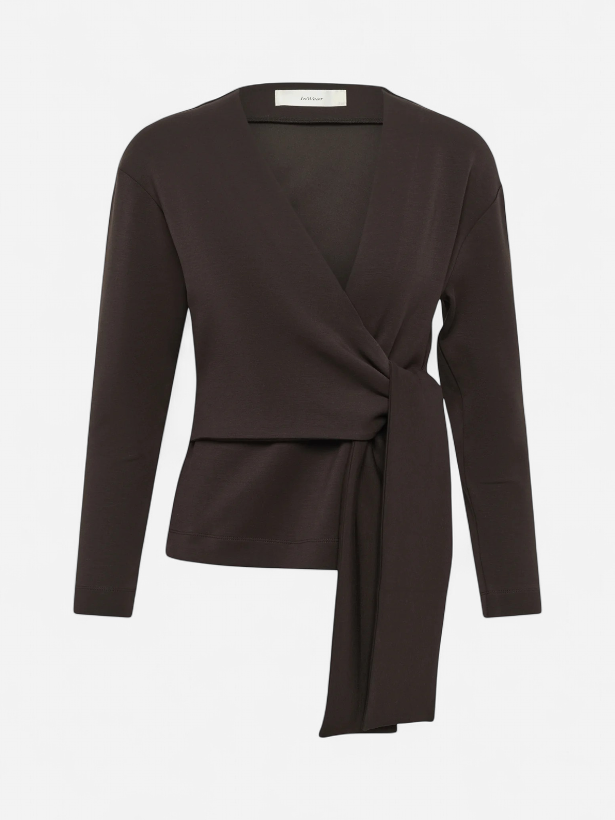 AGGIEIW VINCENT KNOT BLOUSE Chocolate Brown - Kekäle.fi