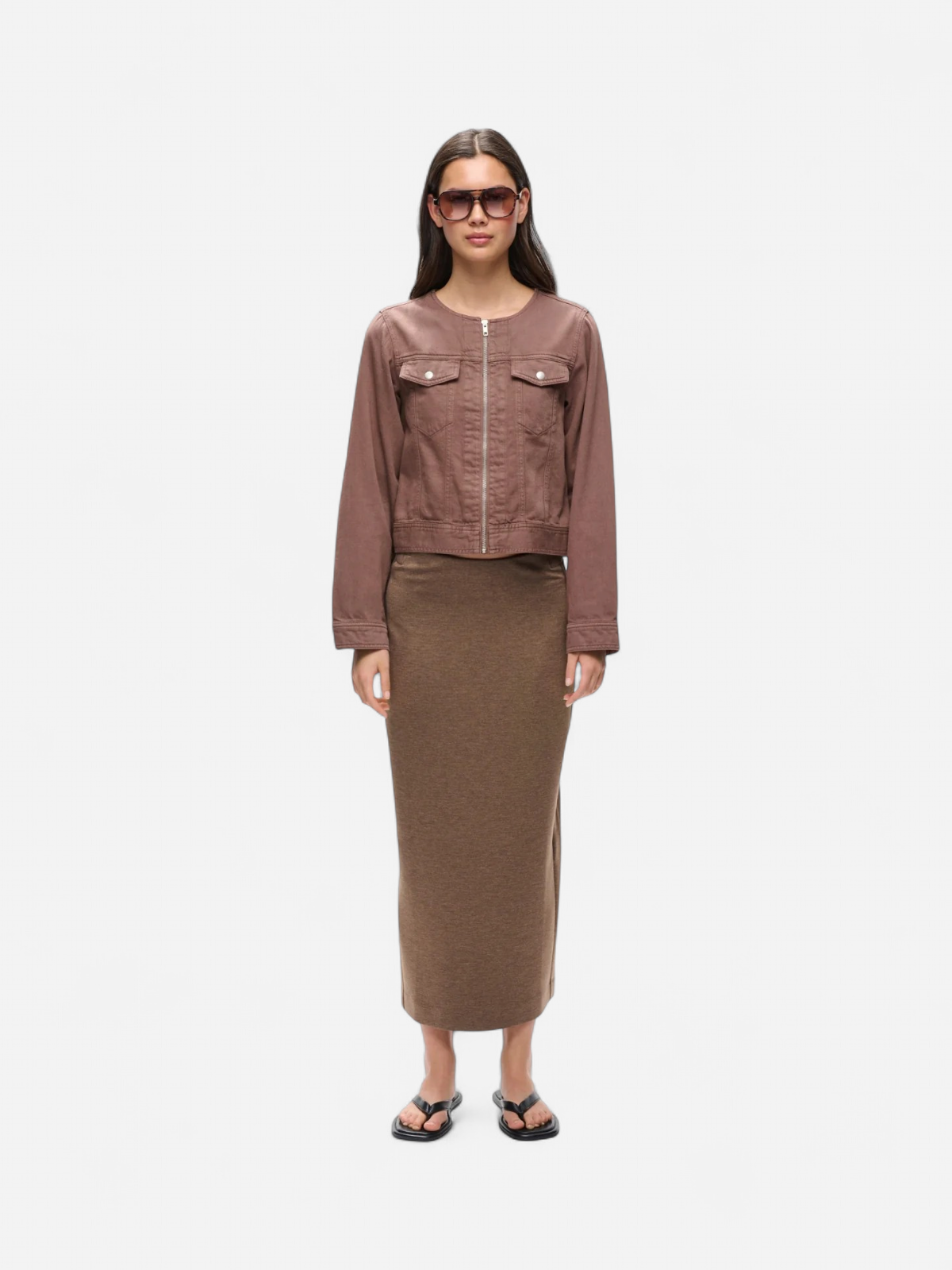 AIDAIW MELANGE SKIRT Coffee Quartz Melange - Kekäle.fi
