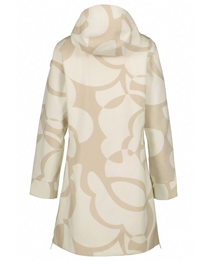 Luhta naisten takki Ailio, kuosillinen beige