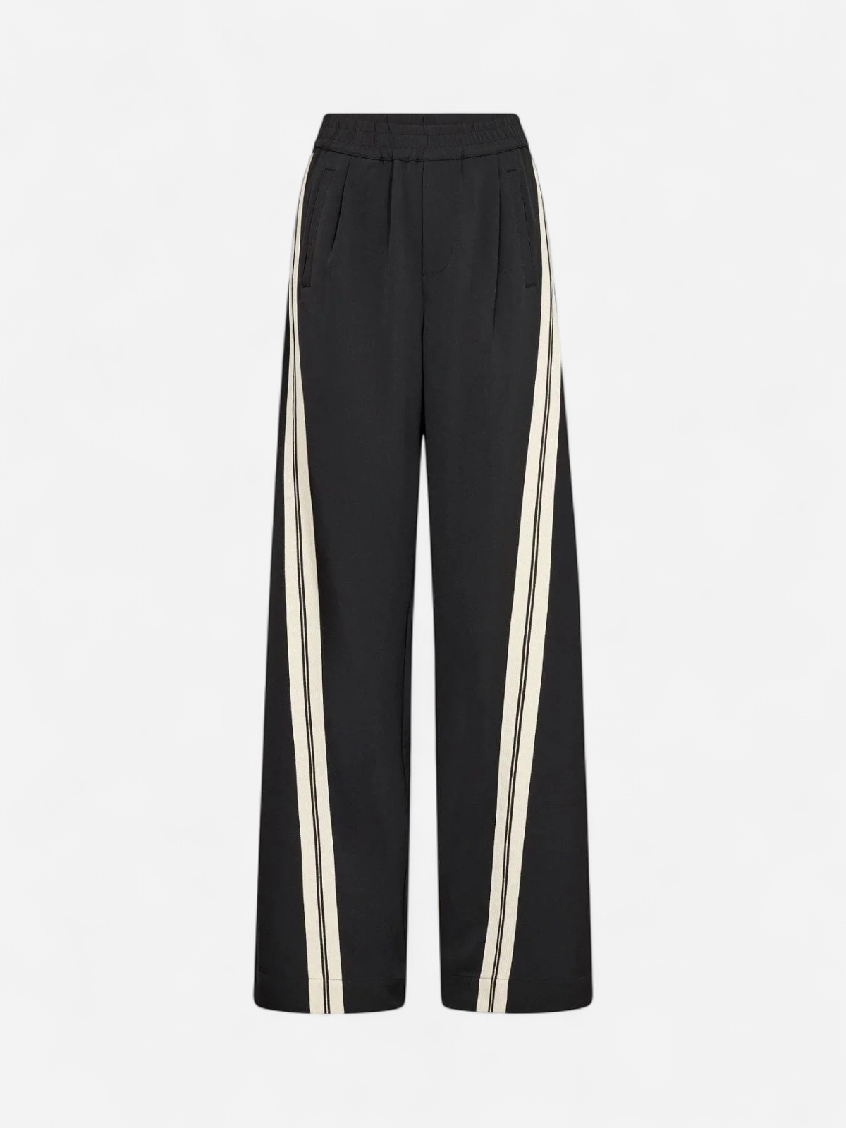 Co’Couture naisten housut AliniCC Double Panel Pant, musta - Kekäle.fi