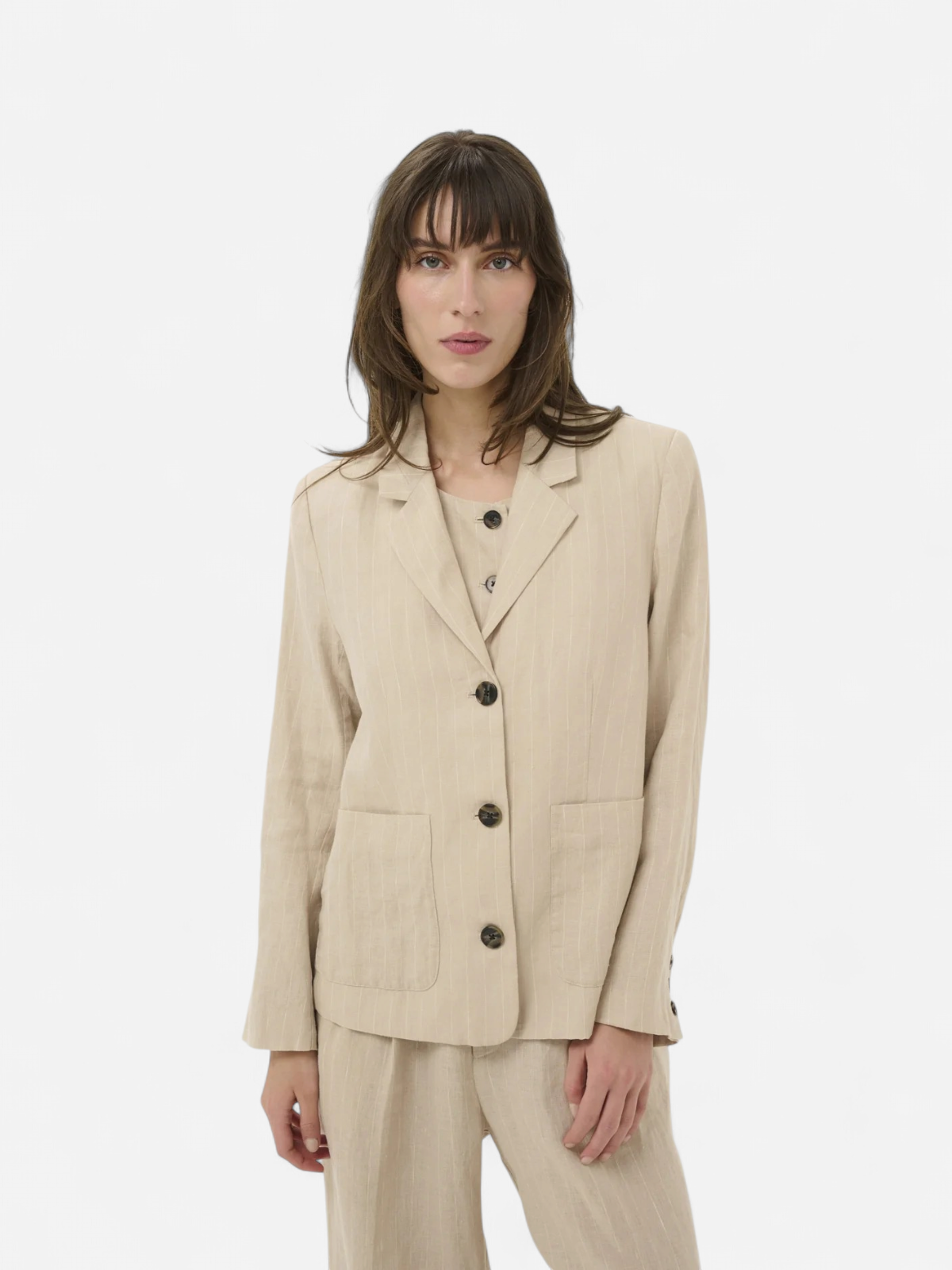 Part Two naisten bleiseri AlitaPW Blazer, Neutral Pinstripe - Kekäle.fi