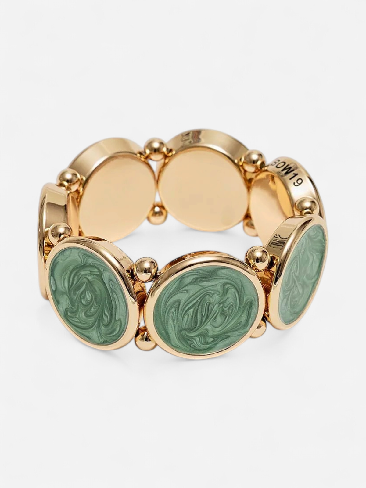 AVA ELASTIC BRACELET VAALEANVIHREÄ - Kekäle.fi