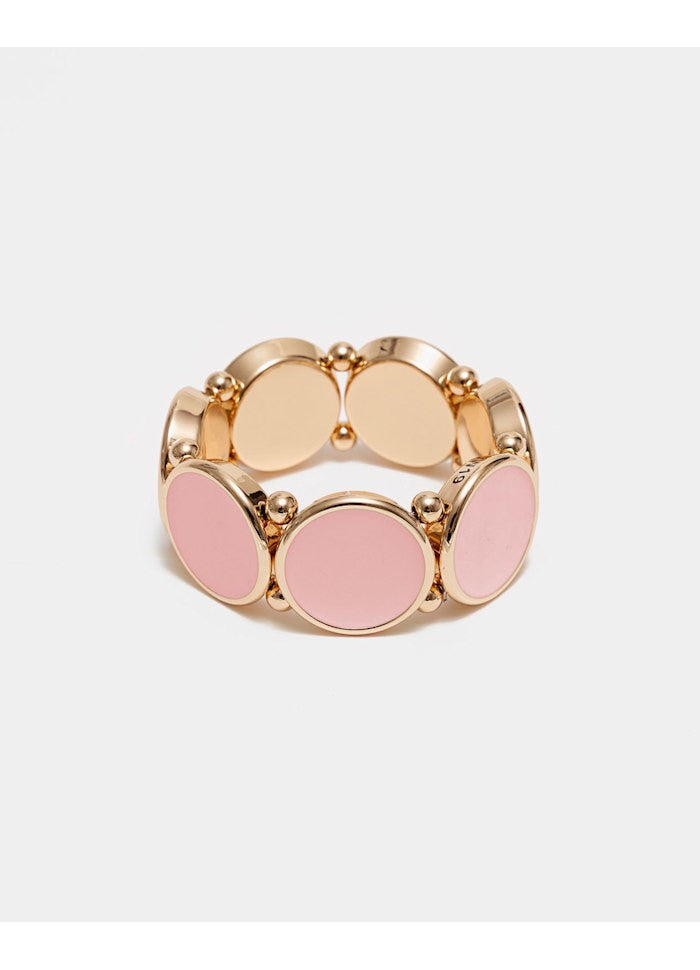Bow 19 naisten rannekoru Ava Elastic Bracelet, vaaleanpunainen