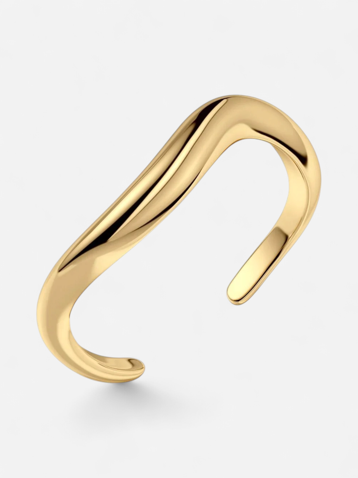 Edblad rannekoru Azura Bangle, Gold Pleated - Kekäle.fi