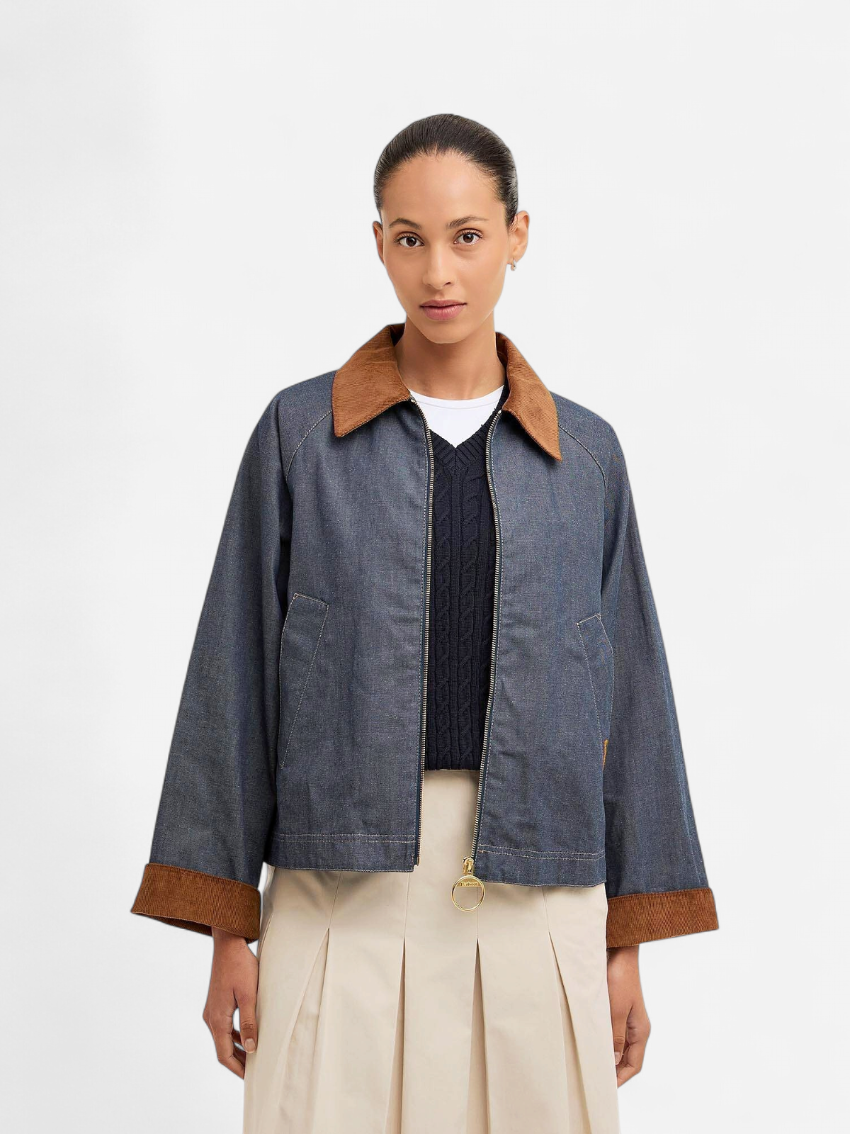 Barbour naisten takki Freckleton Casual Jacket, sininen - Kekäle.fi